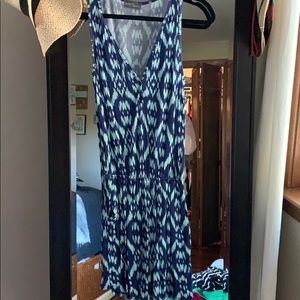 Teal and purple romper